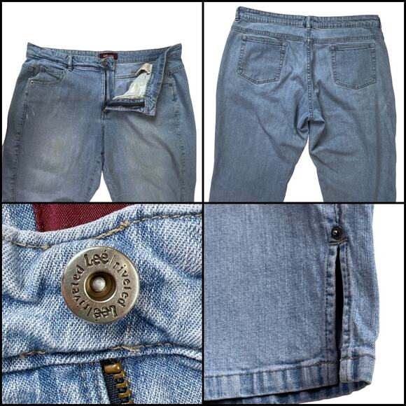 Lee Riveted Ultimate 5 High Rise Relaxed Fit Denim Capri Jeans Plus Size 20W - Picture 5 of 12